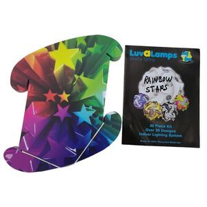 Rainbow Stars Puzzle Lamp Kit 30 Pieces DIY FanLampz Light & Cord Not Included